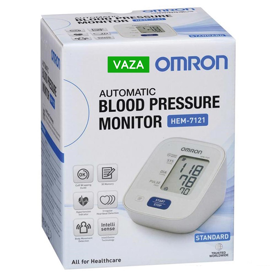 Máy đo huyết áp bắp tay Omron HEM 7121 (Trắng)