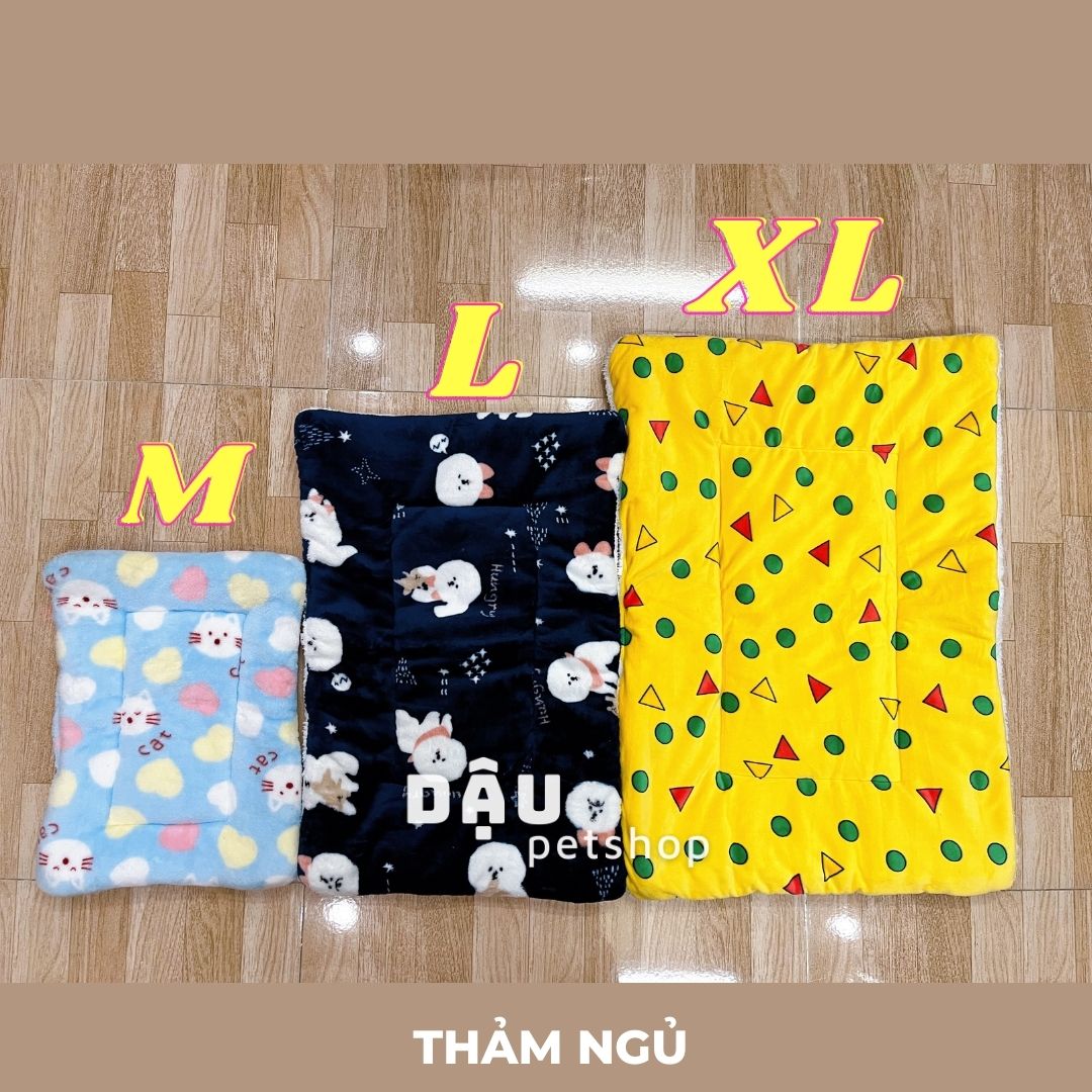 Đệm/Thảm ngủ giữ ấm bằng lông cho thú cưng