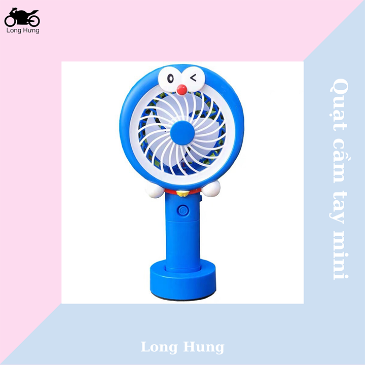 Quạt cầm tay mini 5576 kèm sạc, quạt sạc tích điện USB, quạt mini mang theo, quạt nhỏ kèm pin và dây sạc USB