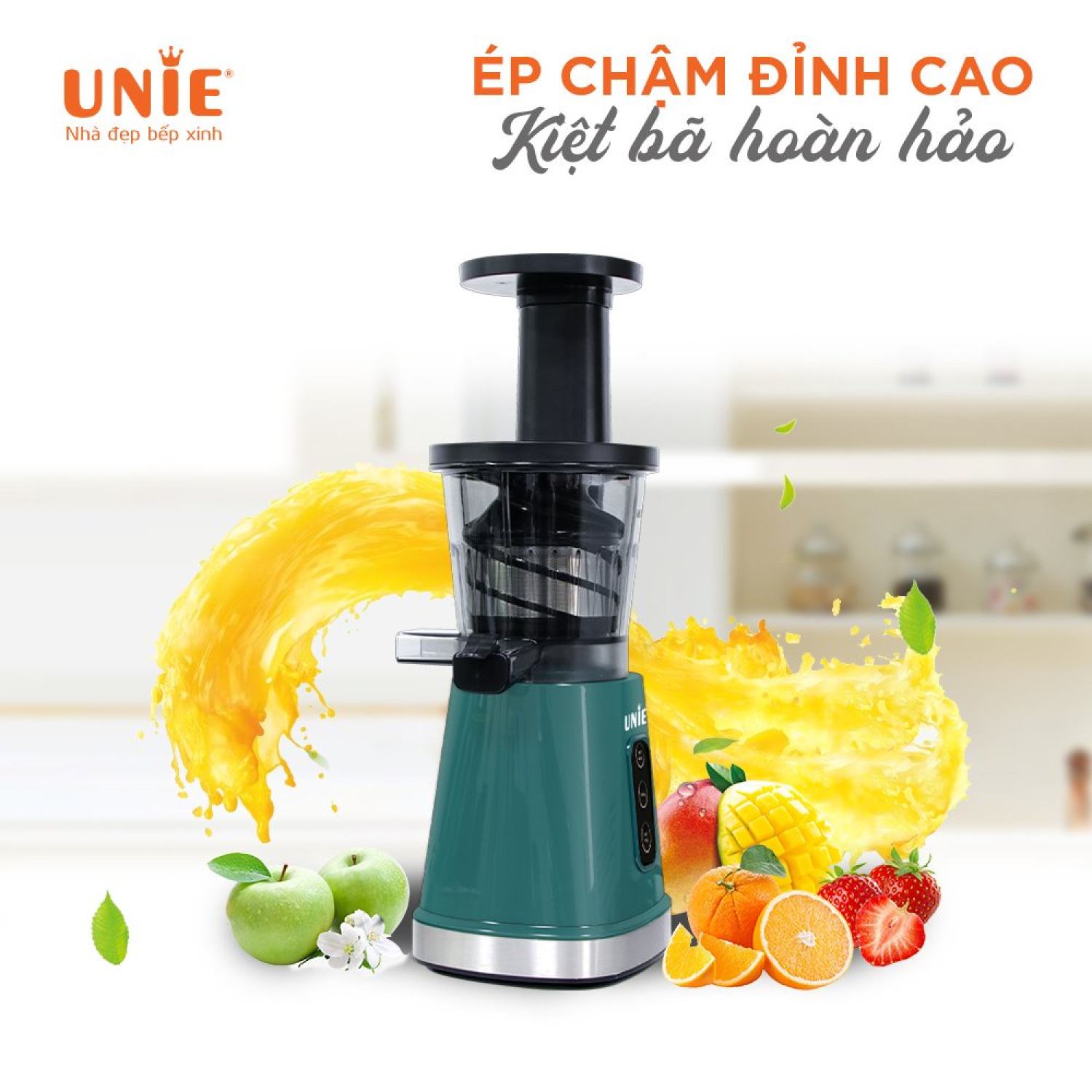 Máy ép chậm, máy ép hoa quả mini UNIE UE-525 BẢO HÀNH [ 12 tháng ]