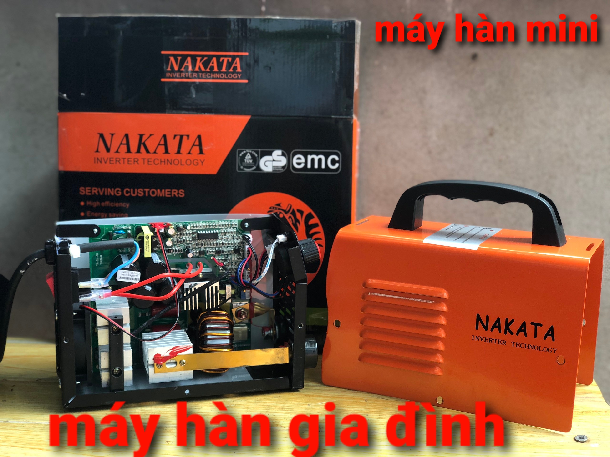 Máy Hàn Điện Tử Mini Nakata 250A, đầy đủ phụ kiện