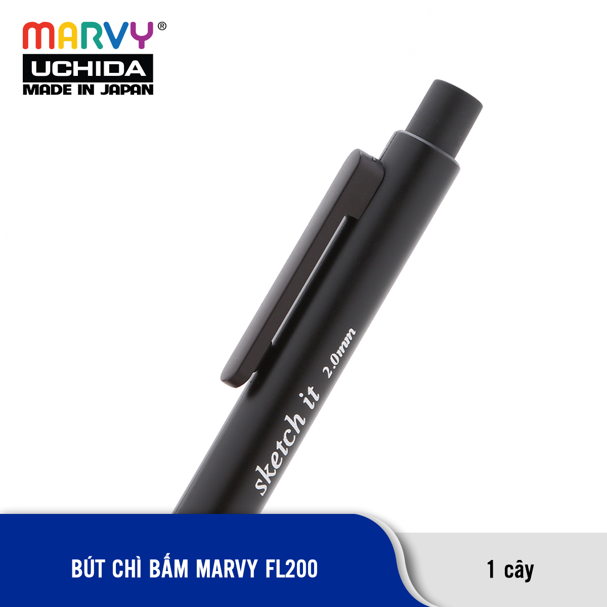 Bút chì ngòi dẹp 2mm Marvy FL200