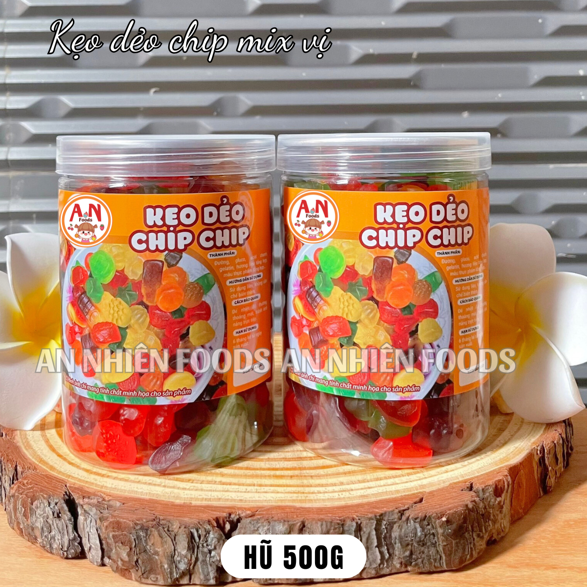 Kẹo dẻo chip chip hương trái cây (có video) {Khối lượng tịnh, không tính bao bì}