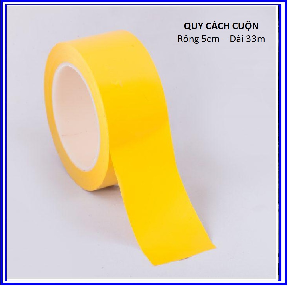 Băng keo dán nền 3m đài loan màu vàng 50cm x 33m