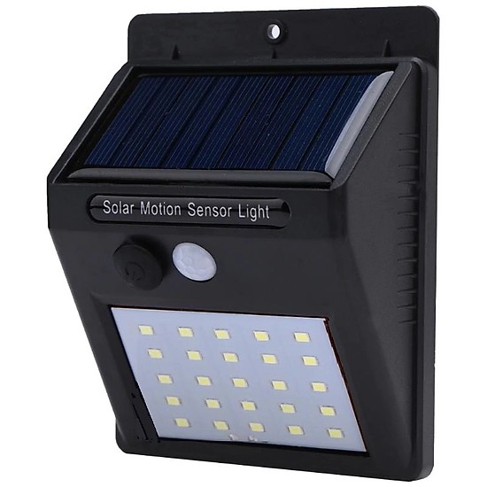 [HCM]Đèn cảm biến hồng ngoại năng lượng mặt trời 20 led tự sáng khi có người đi qua