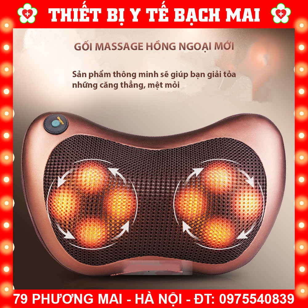 GỐI MASSAGE HỒNG NGOẠI 8 BI
