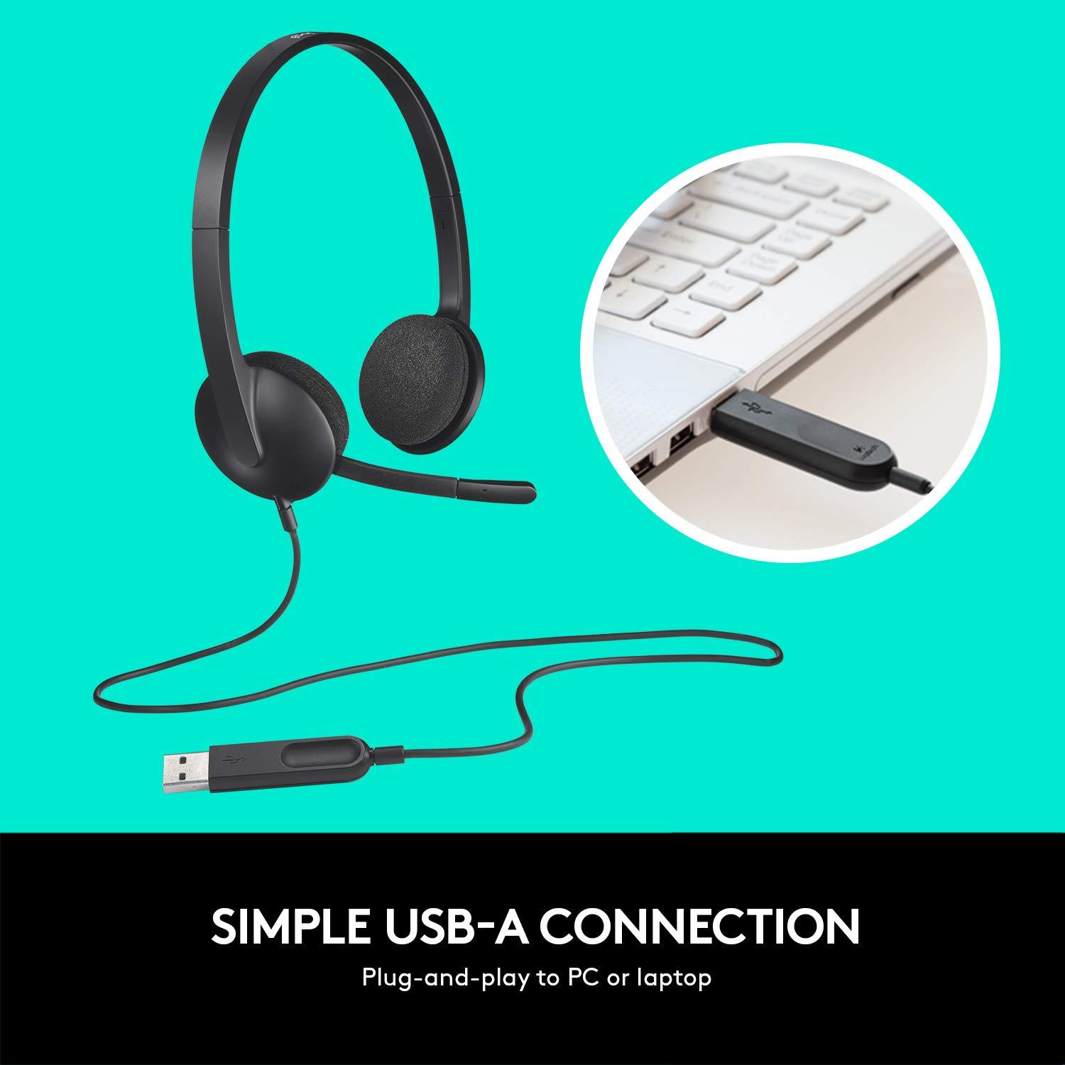 Tai nghe kèm mic USB Logitech H340