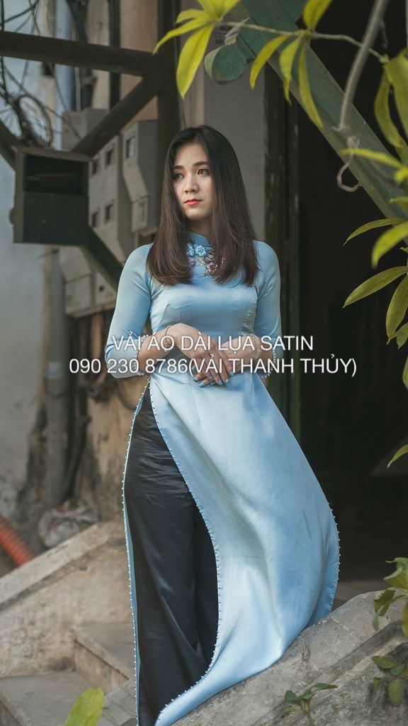 VẢI LỤA SATIN MAY ÁO DÀI - PIJAMA-DÒNG VẢI TRUNG CẤP