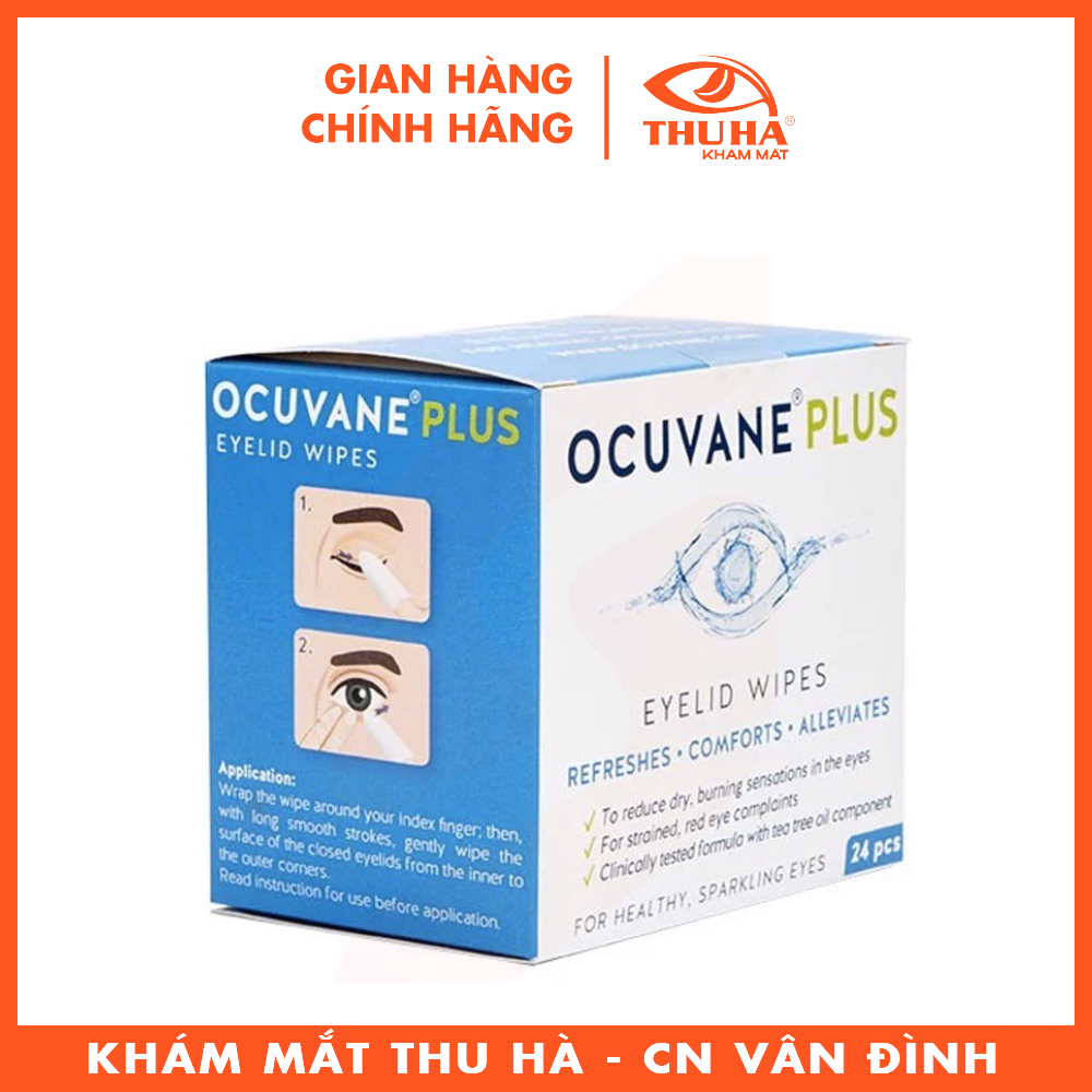 Miếng gạc lau mi mắt OCUVANE PLUS - Hungary