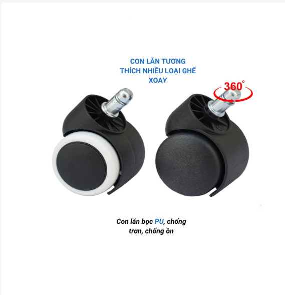 HCM GYM19 - Phụ kiện ghế văn phòng - không phải cả ghế - Ghế lưới văn phòng chân xoay Mẫu B01 siêu rẻ và bền