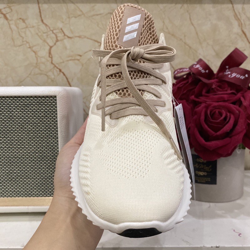 🔥 ẢNH THẬT 🔥 Giày alphabounce kem gót cam