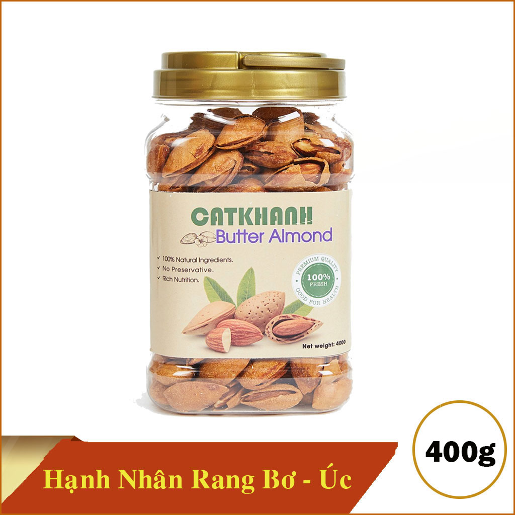 Hạnh nhân rang bơ Cát Khánh hộp 400g