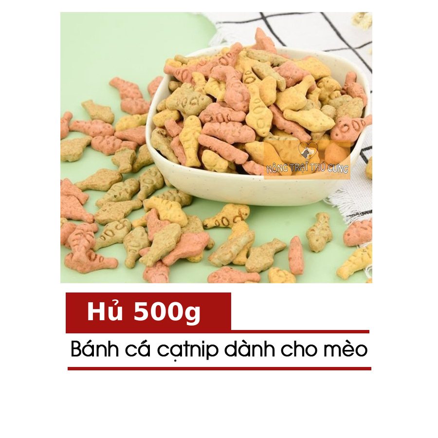 Bánh thưởng cá catnip cho mèo -