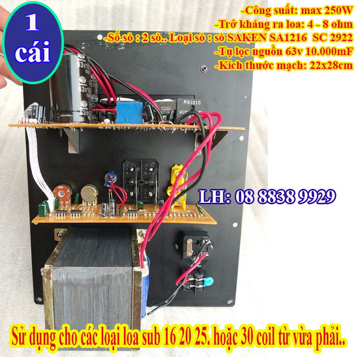 MẠCH CÔNG SUẤT LOA SUB LOA SIÊU TRẦM JB - 2 SÒ SANKEN