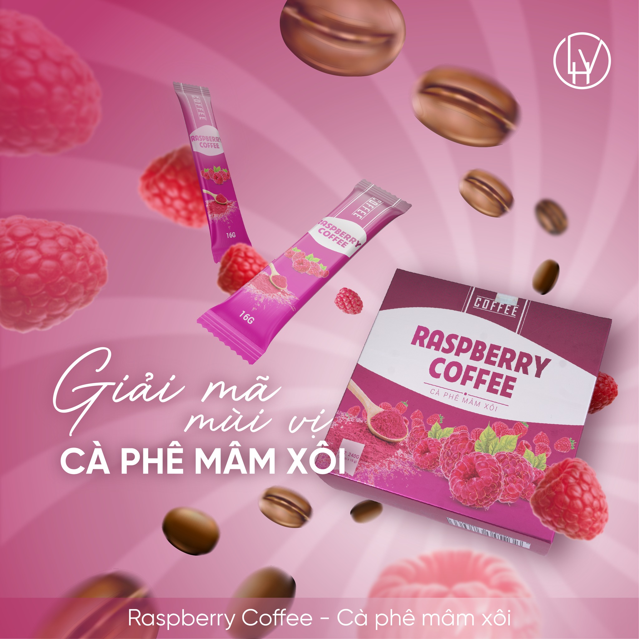 [Chính Hãng] Cà Phê Mâm Xôi Giảm Cân Raspberry Coffee
