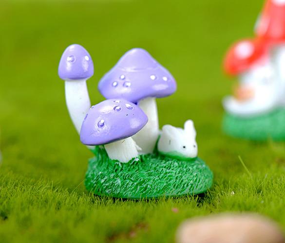 [HCM]Phụ kiện tiểu cảnh chùm nấm trang trí tiểu cảnh terrarium chậu cây cảnh sen đá xương rồng