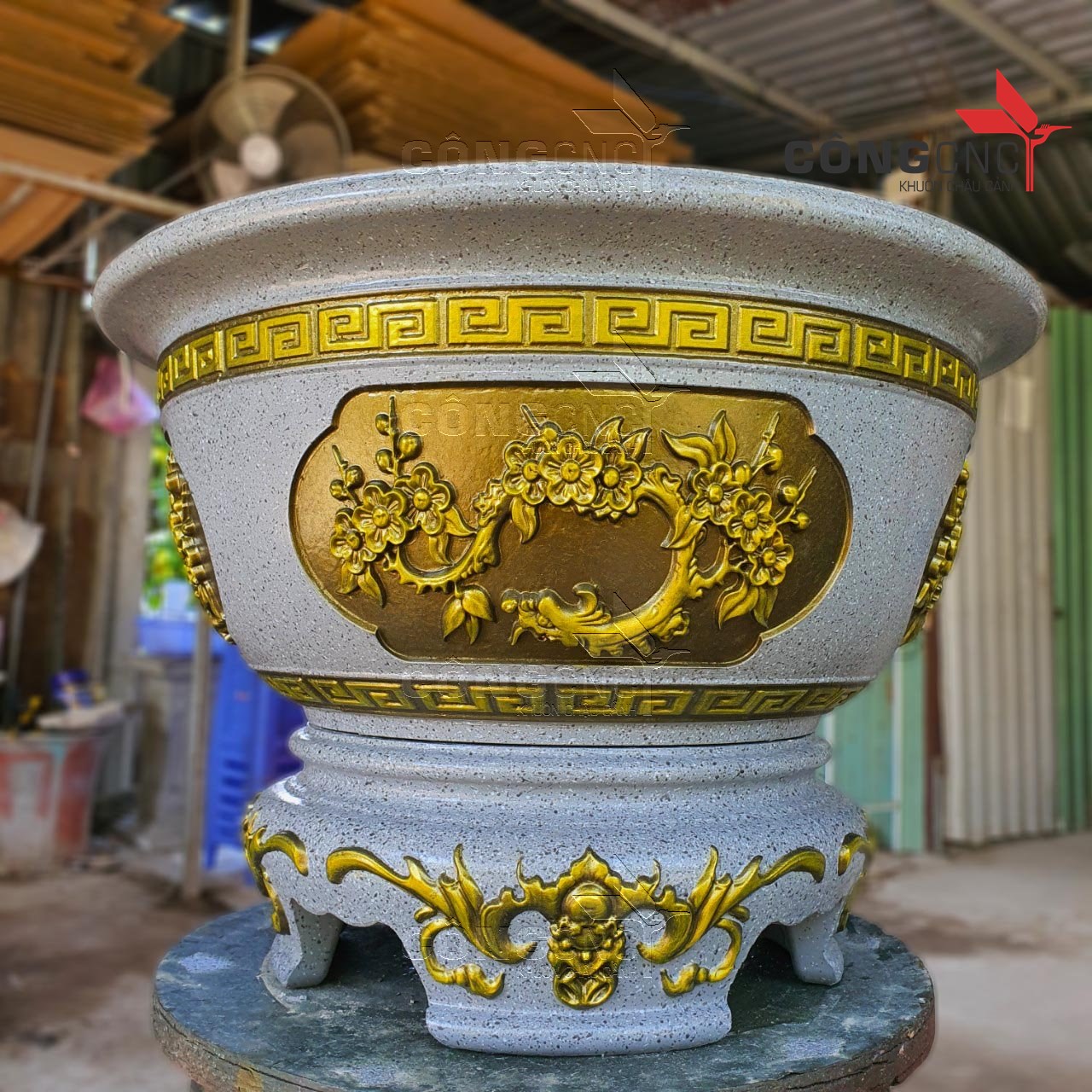 Khuôn Đôn Chậu Tròn 60 (Dùng Cho Chậu Tròn 60 Việt Nam và Trung Quốc)