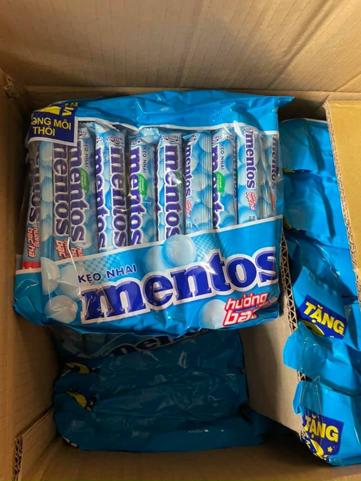 ( Gói 16 thỏi ) Kẹo nhai Mentos Hương Bạc Hà