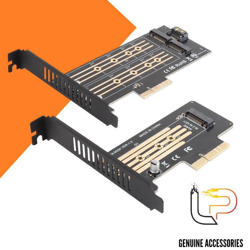 CARD GẮN Ổ CỨNG SSD M2 PCIE + M2 SATA CHUẨN PCI EXPRESS - CARD PCI EXPRESS  - SSD M2 PCIE + M2 SATA 