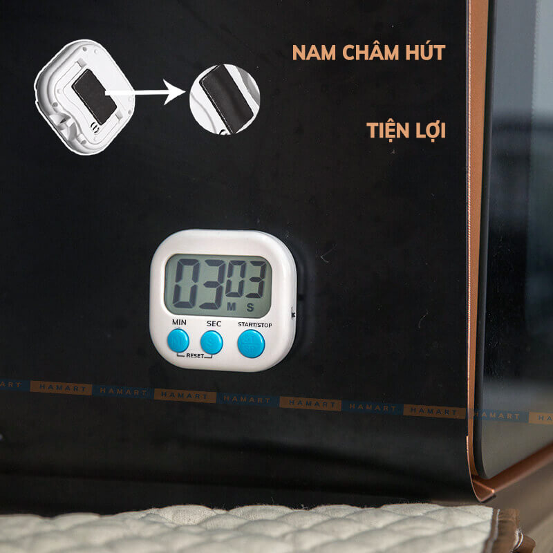Learning Stopwatch Magnetic Suction Cooking Timer Countdown Clock Free 3A Battery