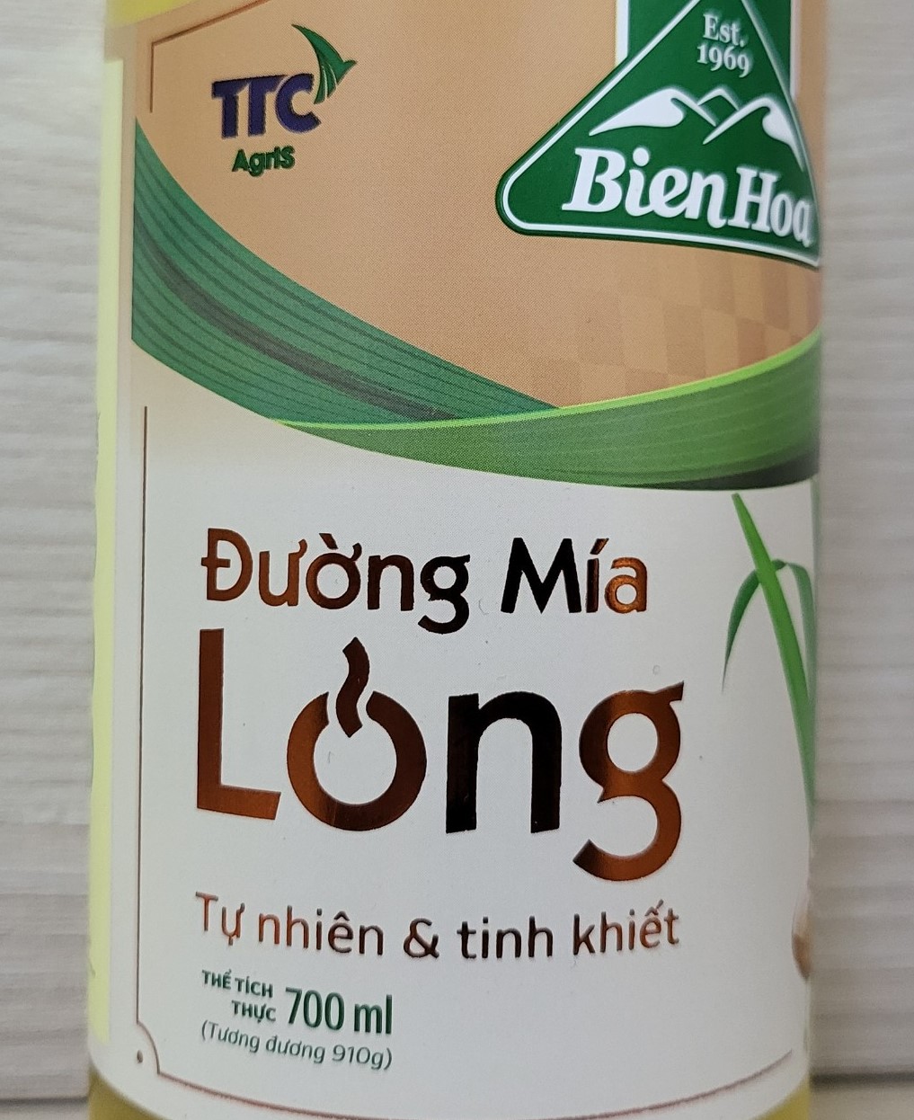 BIÊN HÒA (chai 700ml) ĐƯỜNG MÍA LỎNG (tự nhiên & tinh khiết) Liquid Sugar (HALAL)