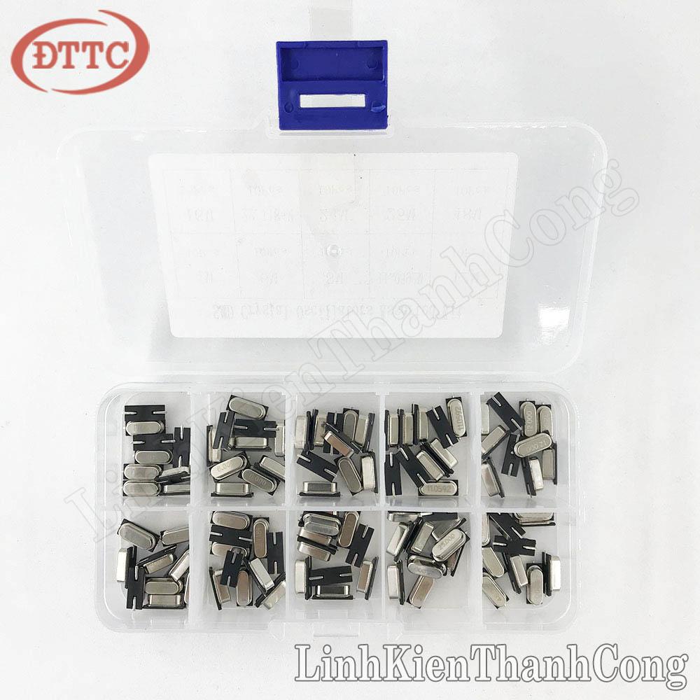 Combo 10 Loại Thạch Anh 4MHz-48MHz 49S SMD (100 Cái)