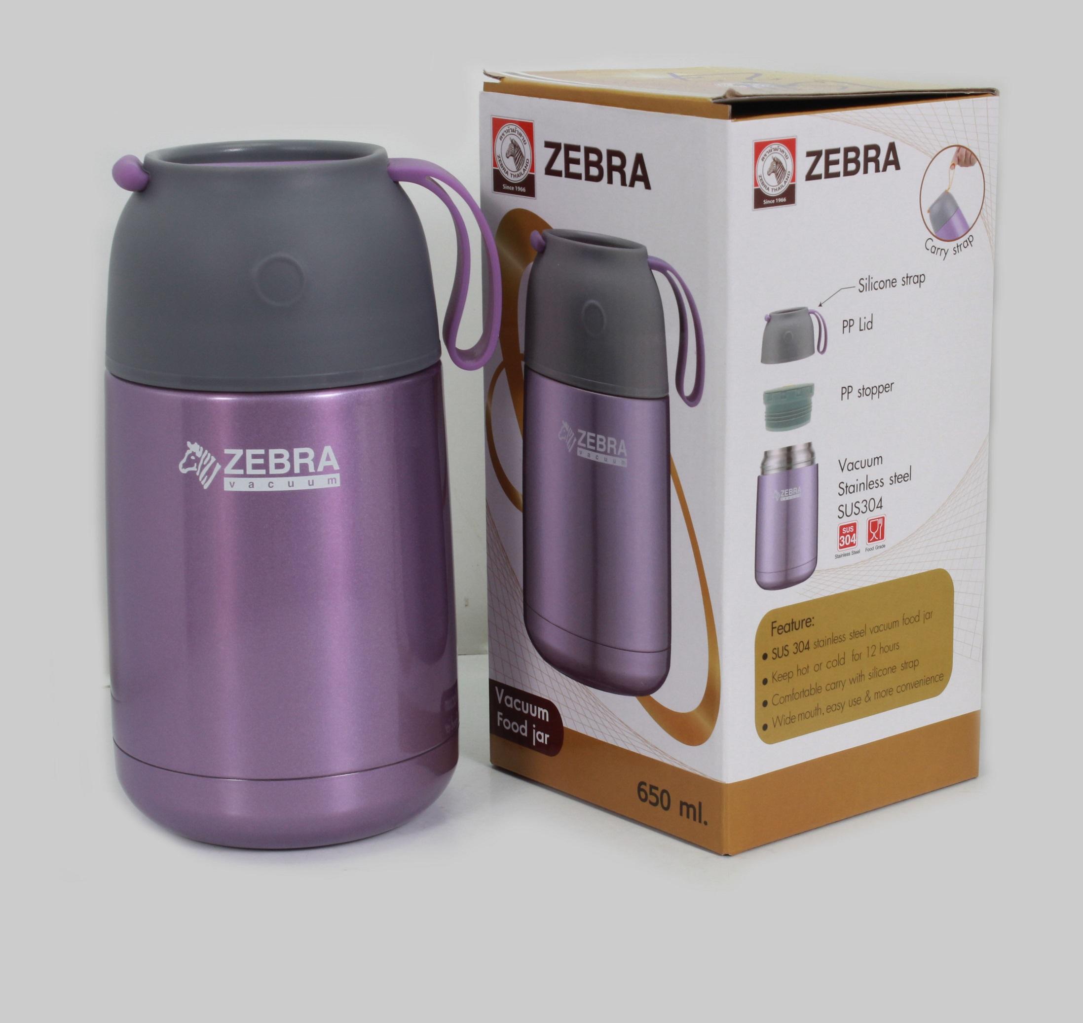 Bình Giữ Nhiệt ,Ủ Cháo Zebra 650ml Thái Lan Cao Cấp