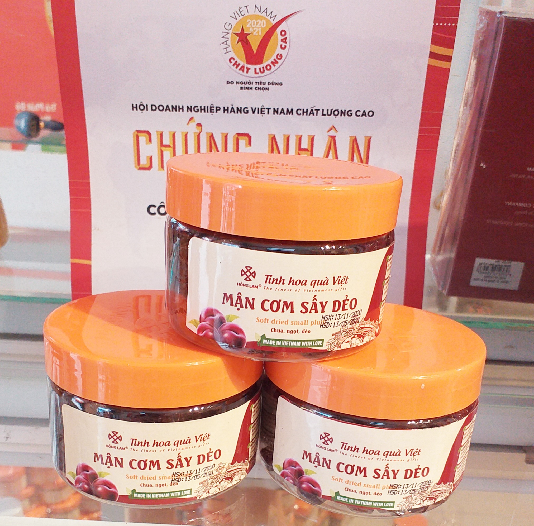 Ô MAI MẬN CƠM SẤY DẺO HỒNG LAM 200G