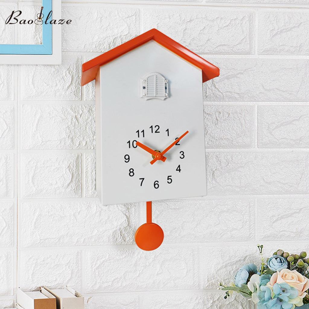 Đồng Hồ Treo Tường Baoblaze Cuckoo, Đồng Hồ Quả Lắc Phòng Trẻ Em Đồng Hồ Tường Trang Trí Nội Thất