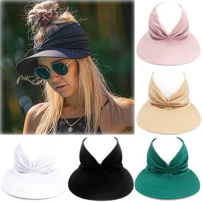 Summer Hat Sun Visor Hat Anti ultraviolet Elastic Hollow Top UV Hats Casual Sunscreen Caps Fishing Sports Cap Outdoor Shading