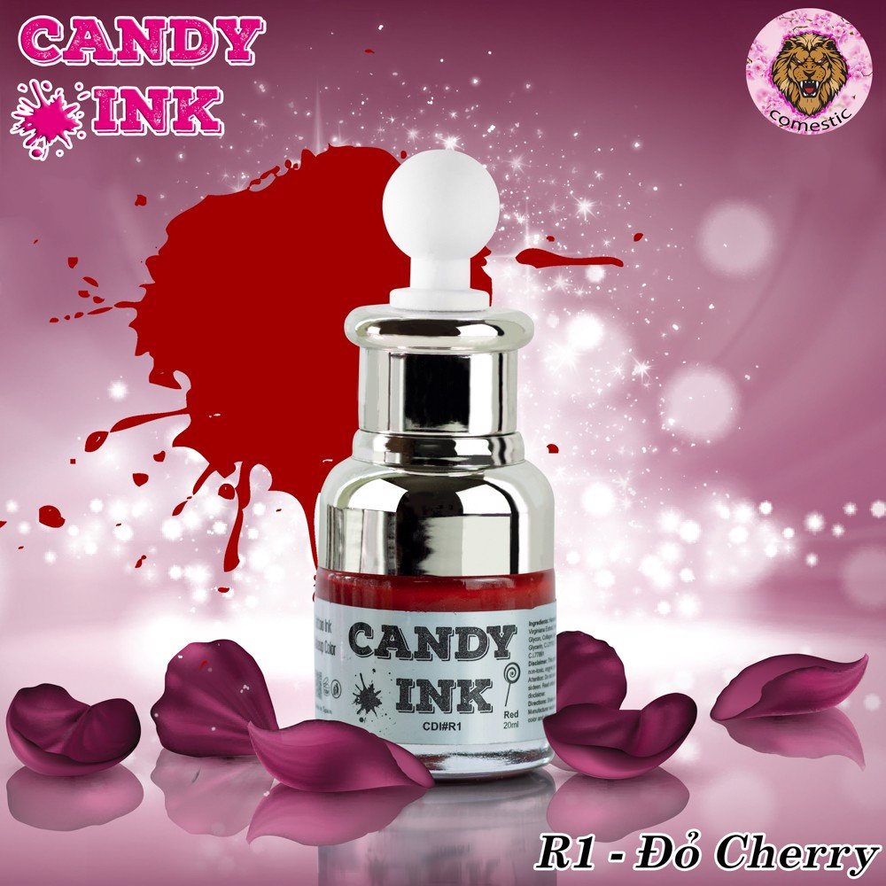Mực phun xăm môi collagen Candy Đỏ cherry ( R1 )