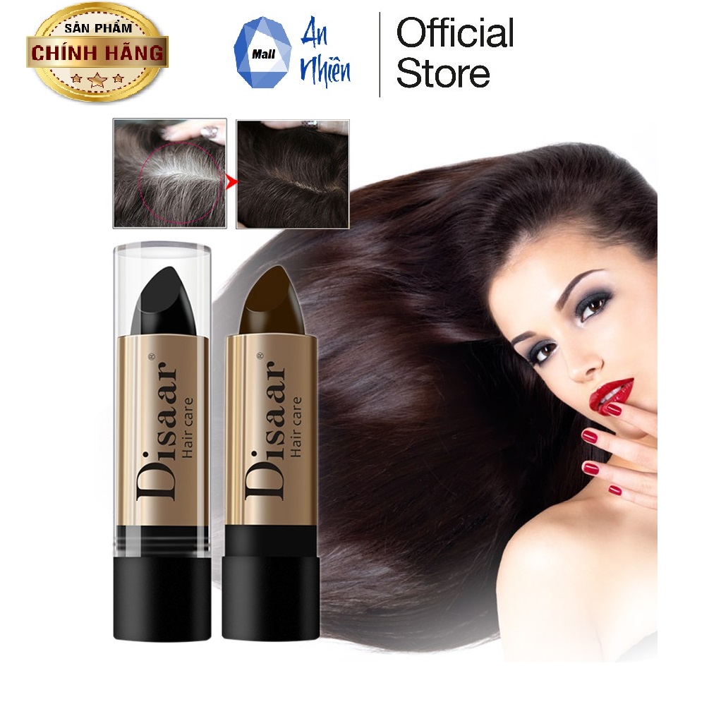 Thỏi Son Nhuộm Phủ Tóc Bạc Thành Đen Đổi Màu Tóc Bền Màu Hàn Quốc