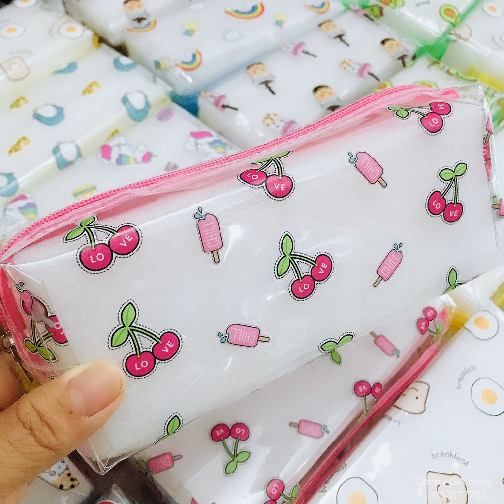 Bóp Bút Trong Siêu Dễ Thương Ảnh Shop Chụp