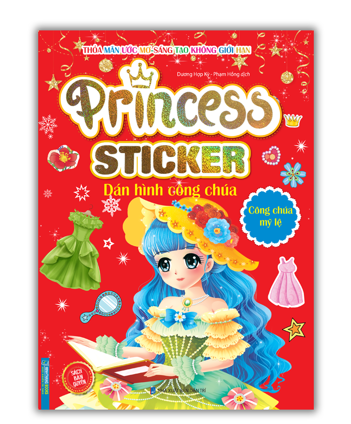 Princess sticker - Dán hình công chúa - Công chúa mỹ lệ