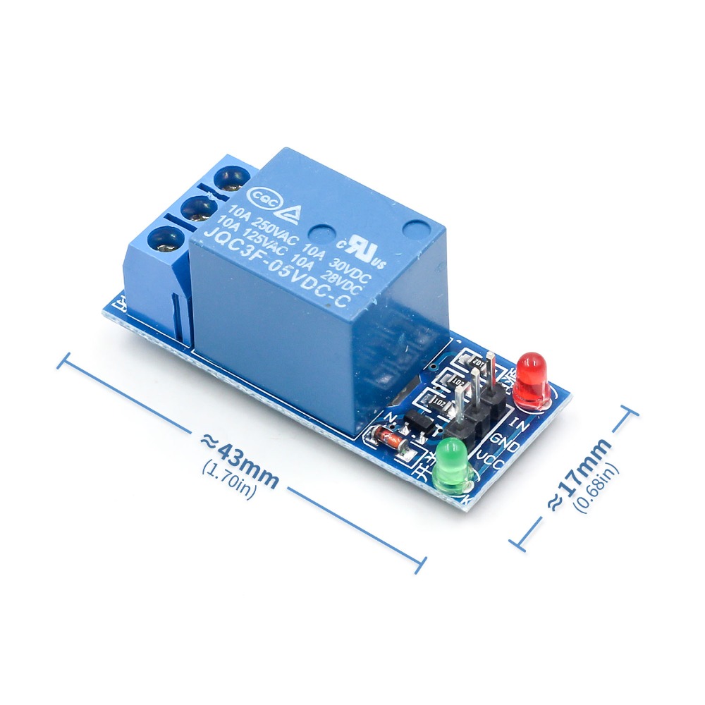 Module 1 Relay Kích Mức Thấp 5V - 12V - 24V