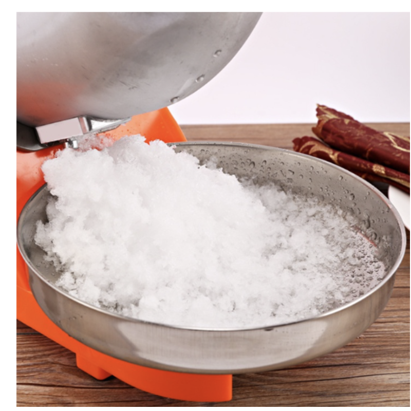 2-blade snow flake, 2 caps multi-functional ice machine, fluffy snow sand blender, high capacity grinder, large ice, small all machine is fast and silent for home, cafe, tea shop