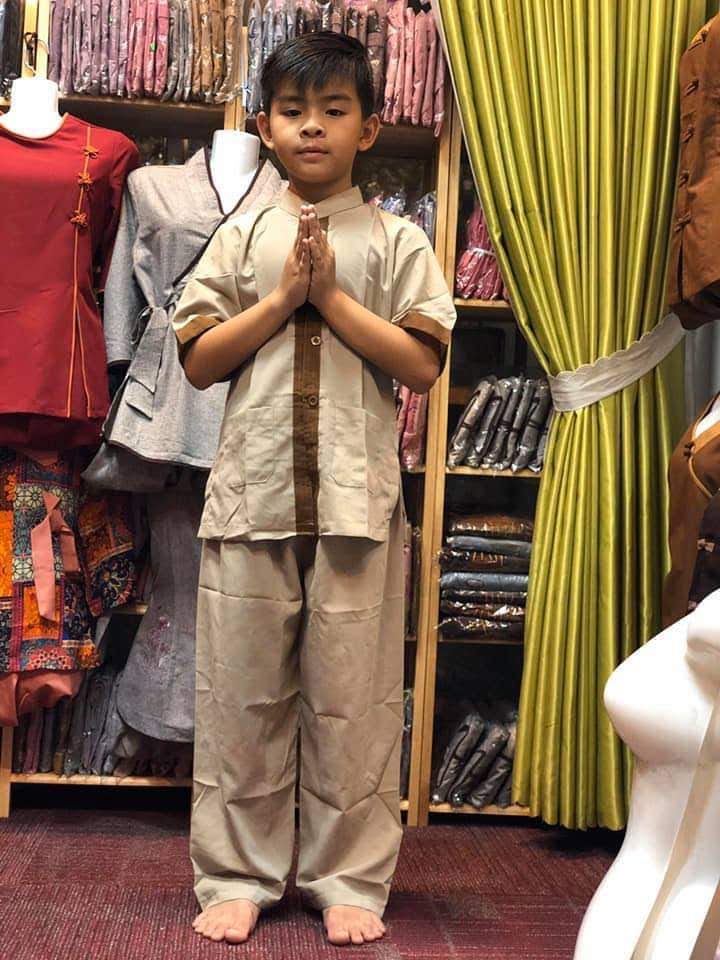 [HCM]Đồ lam đi chùa bé trai