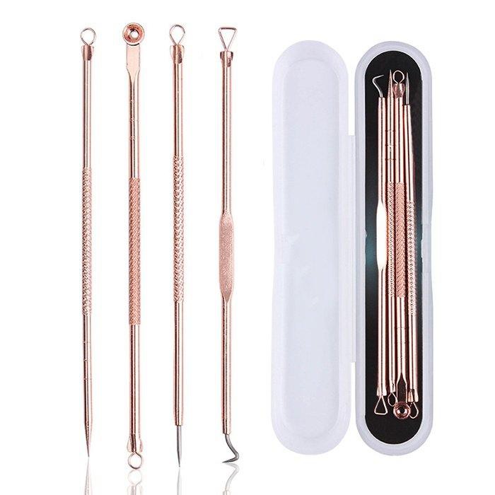 Que nặn mụn đầu đen, mụn trứng cá bộ 4 món 8 đầu