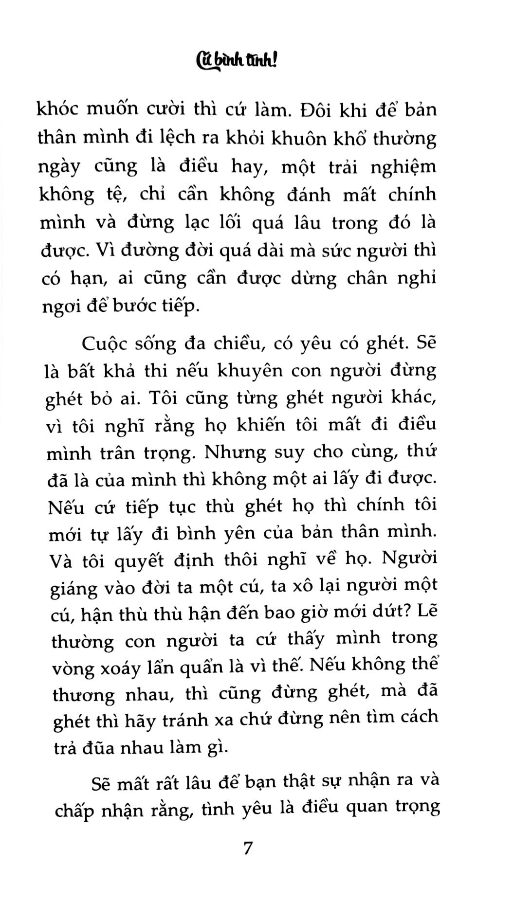Fahasa - Cứ Bình Tĩnh!