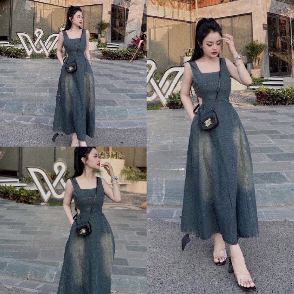 Đầm xòe 2 dây đi chơi dự tiệc cưới Nahouse váy tiểu thư thiết kế đẹp và  xinh xắn màu hồng đen | Shopee Việt Nam
