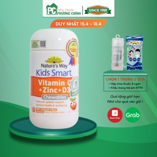 Kids Smart Vitamin C + Zinc + D3 Nature s Way - Bổ sung Vitamin C và Kẽm Cho Bé thumbnail