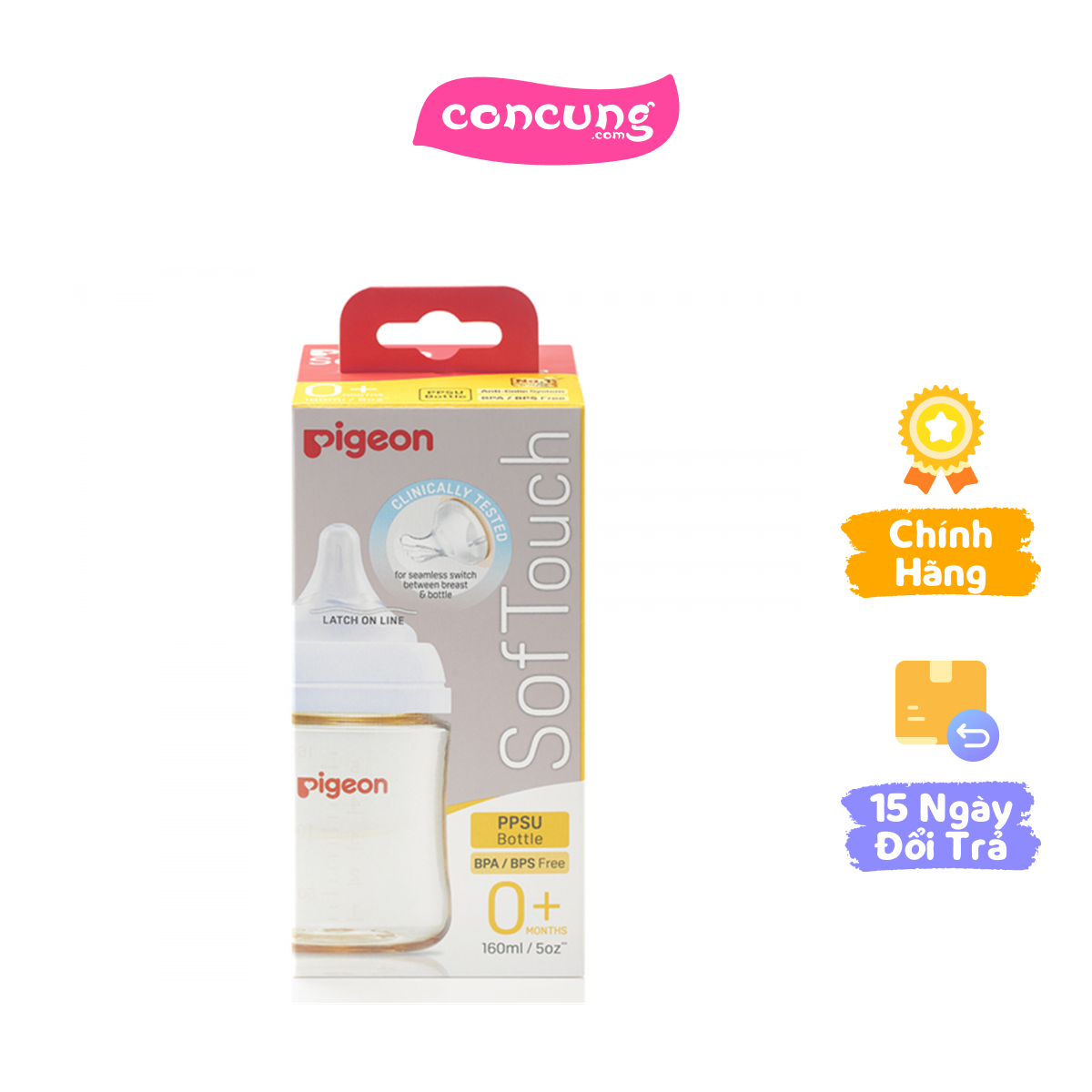 Bình sữa softouch ppsu plus wn3 160 ml