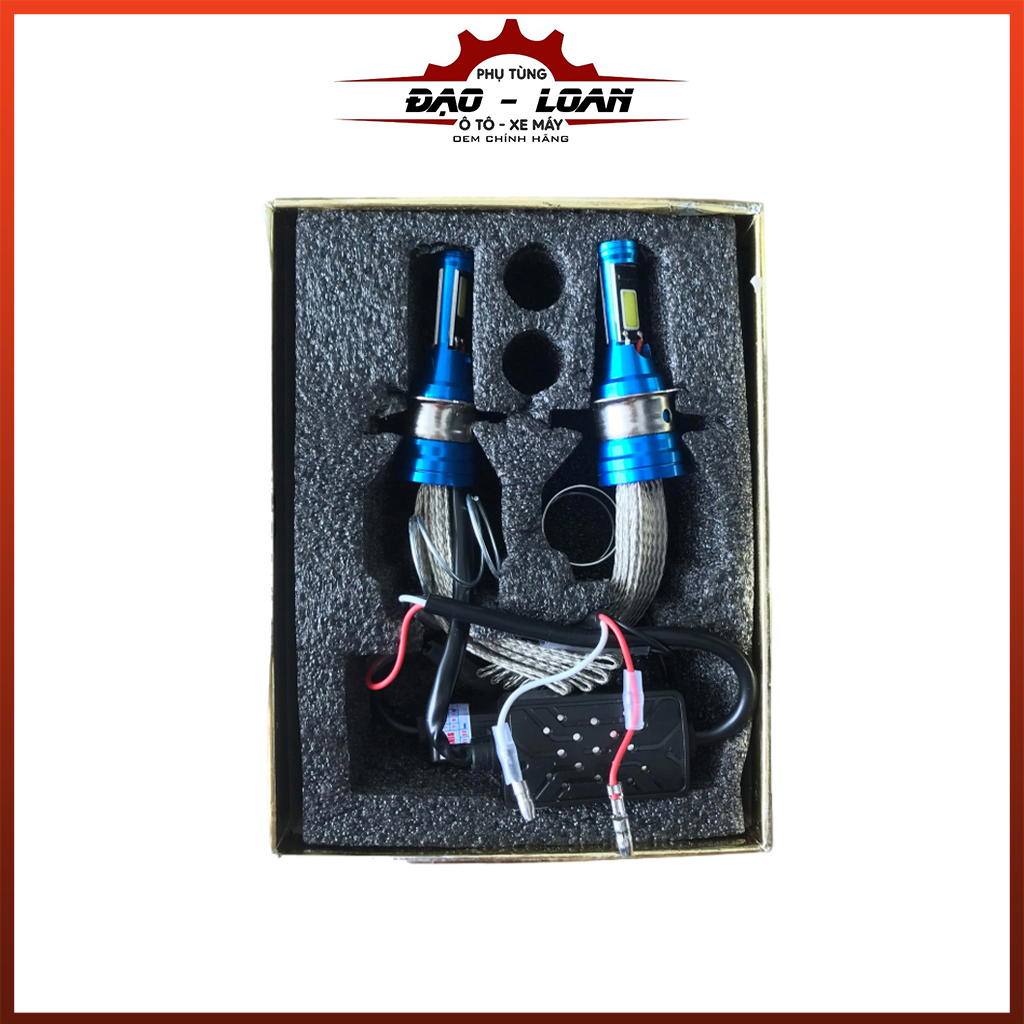 [LED] Đèn pha Led BMA Z3 | Đèn pha 3 tim | Đèn pha chân H4 - T19