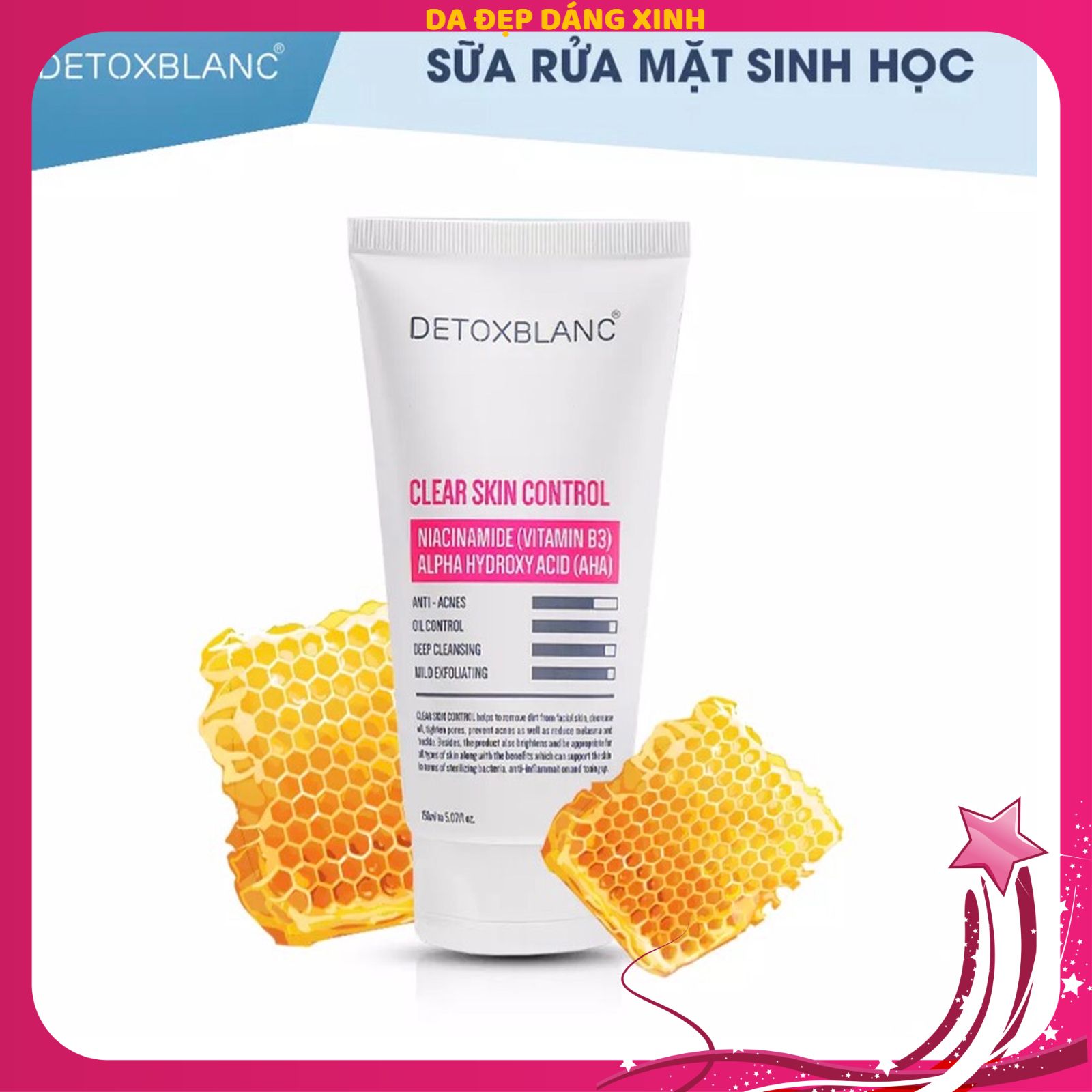 Sữa rửa mặt sinh học Detox Blanc