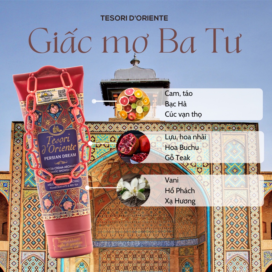 Sữa Tắm Nước Hoa Tesori d'Oriente 250ml – Hương Ý Thơm Lâu