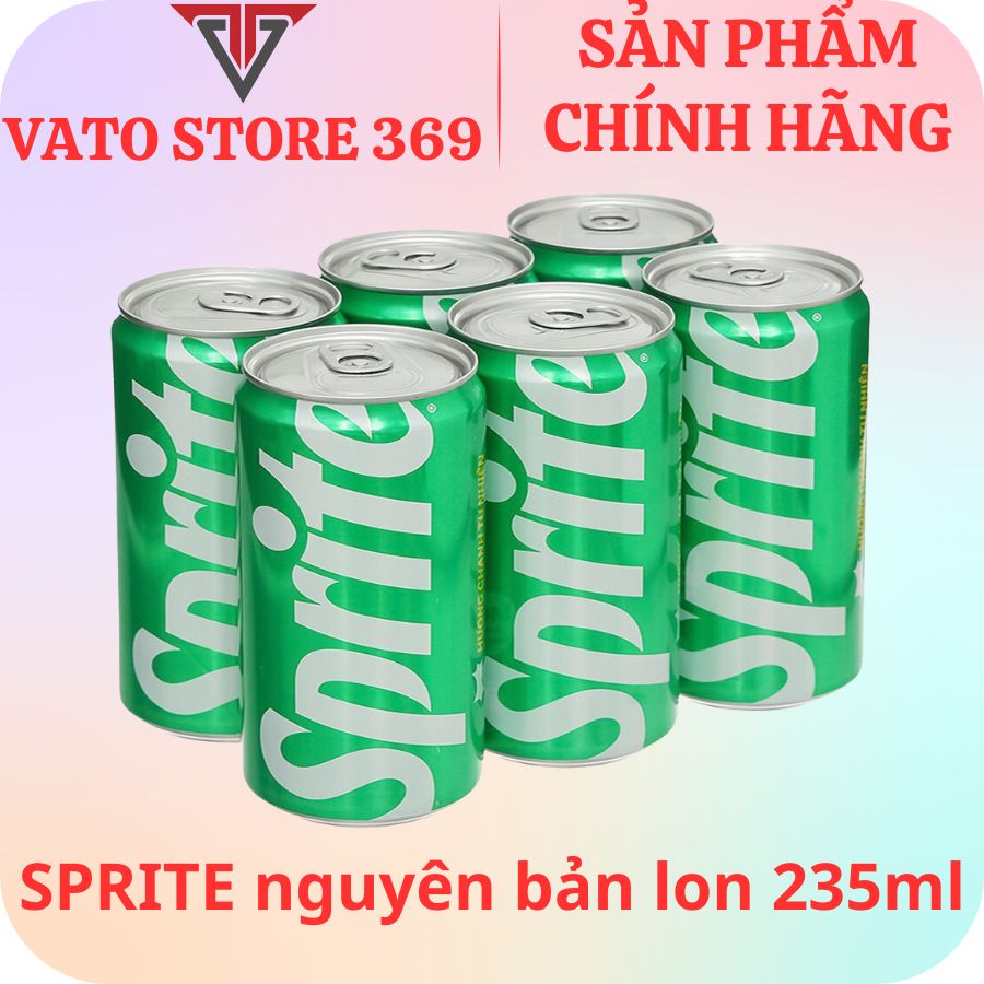 Nước ngọt có ga SPRITE chanh lon 235ml