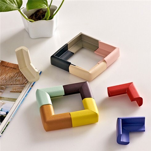 Set 4 Miếng Bịt Góc Bàn, Bọc Cạnh Bàn Silicon Tránh Va Đập, An Toàn Cho Bé Và Người Già