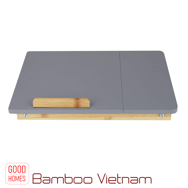 Bàn kê laptop gấp gọn gỗ tre cao cấp