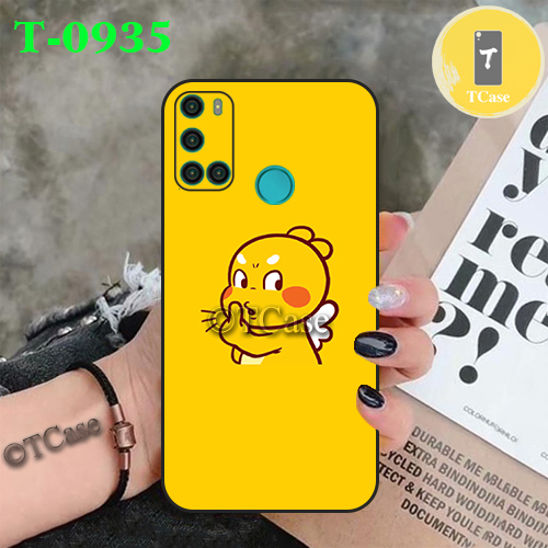 Ốp lưng Vsmart Joy 4 - Ốp dẻo đen in hình Khủng Long Cute