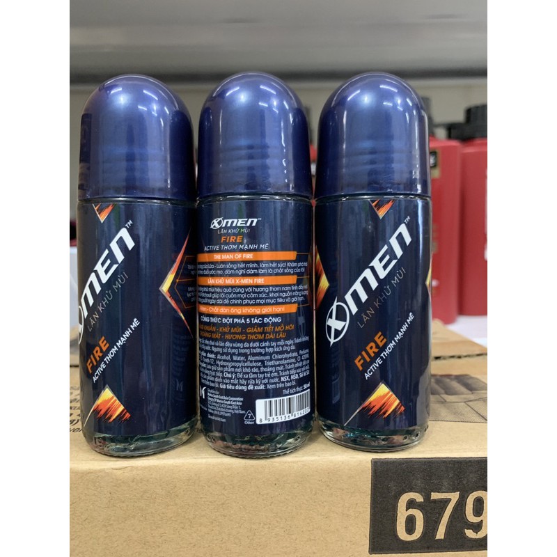 Lăn Khử Mùi Xmen FIRE 50ml